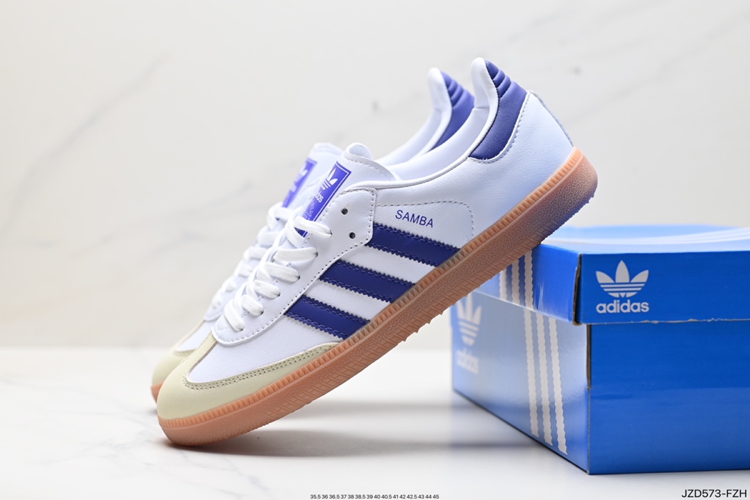 140 阿迪达斯三叶草Adidas Originals Samba Vegan OG”SPD“桑巴舞板鞋 lF6514