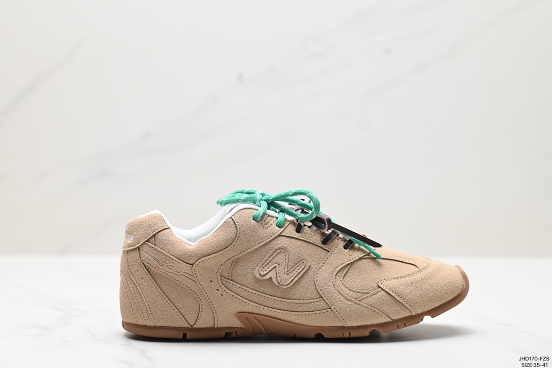 190 缪缪MiuMiu x NB新百伦New Balance 530 SL系列低帮慢跑鞋“联名翻毛卡其鞋带”