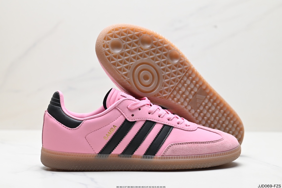 130 阿迪达斯 德训鞋 ADIDAS ORIGINALS SAMBA OG SHOES 经典运动鞋小白鞋 IH8158