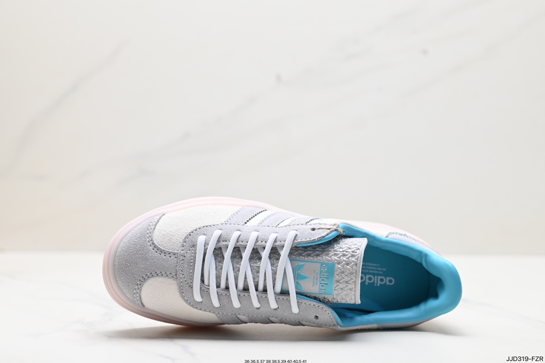 Ad Originals Gazelle Bold clover thick sole casual non-slip wear-resistant low-top sneakers lH9992