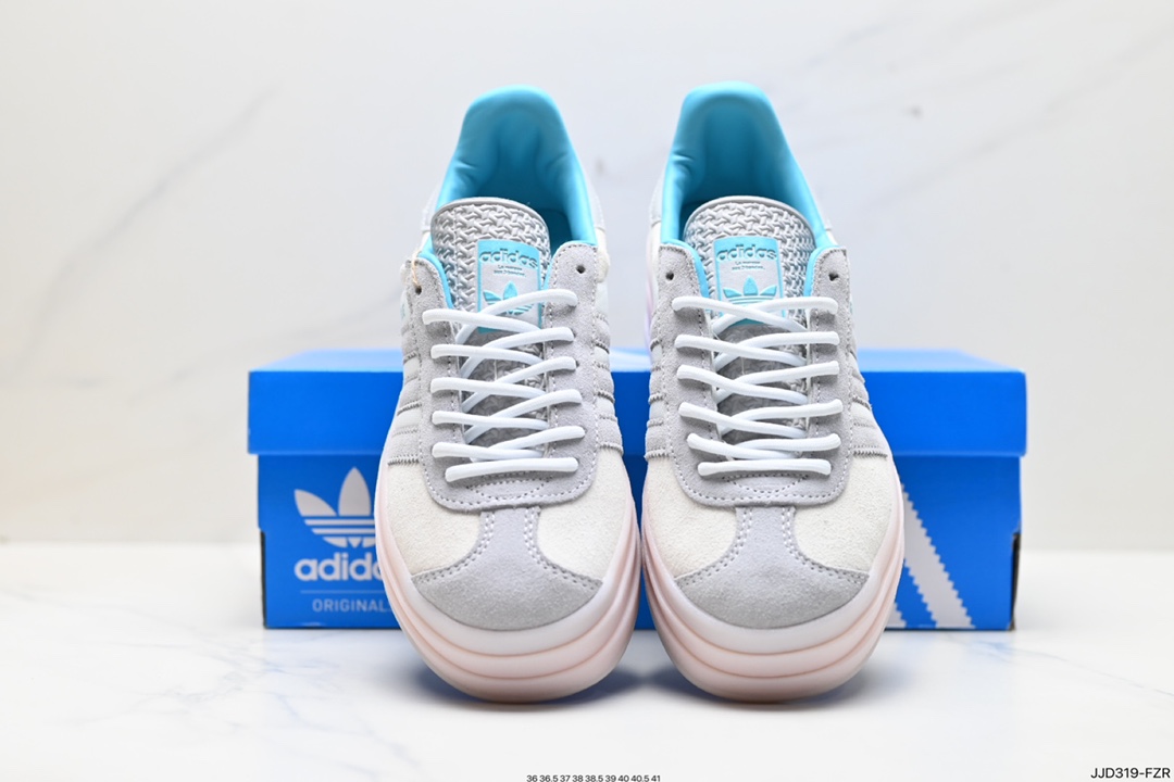 Ad Originals Gazelle Bold clover thick sole casual non-slip wear-resistant low-top sneakers lH9992