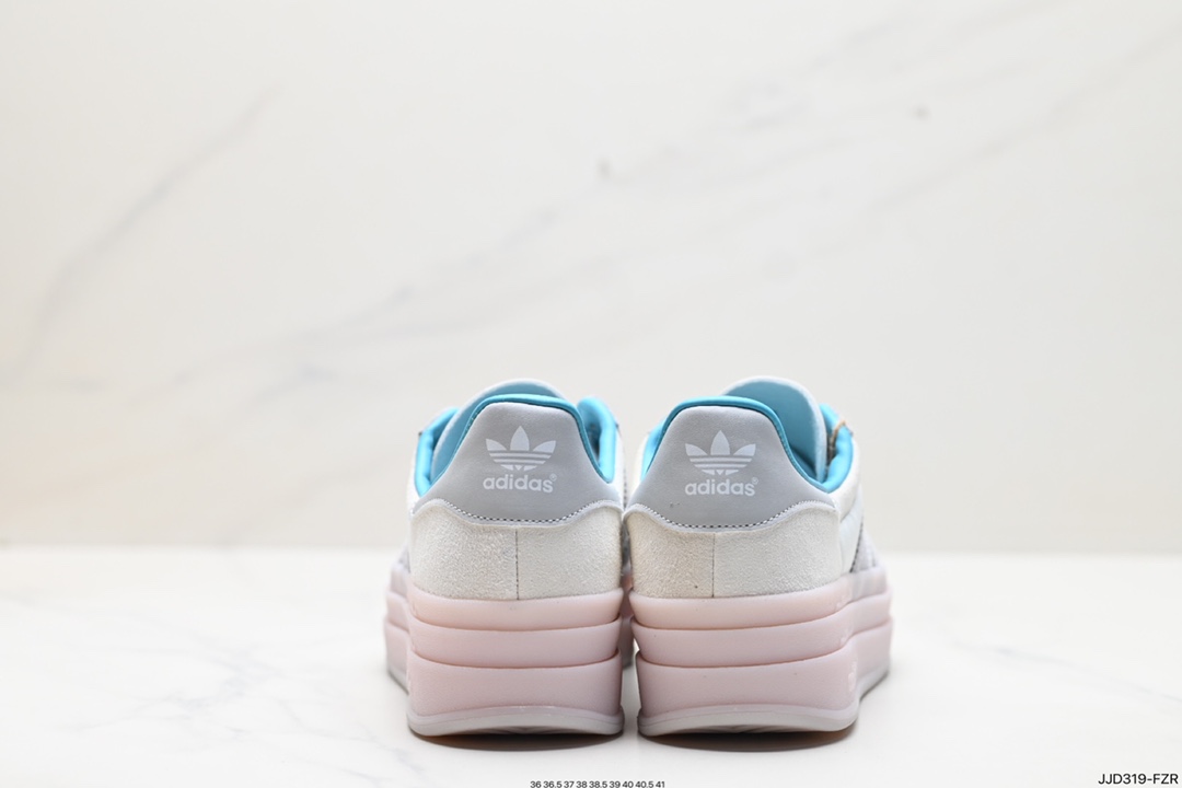 Ad Originals Gazelle Bold clover thick sole casual non-slip wear-resistant low-top sneakers lH9992