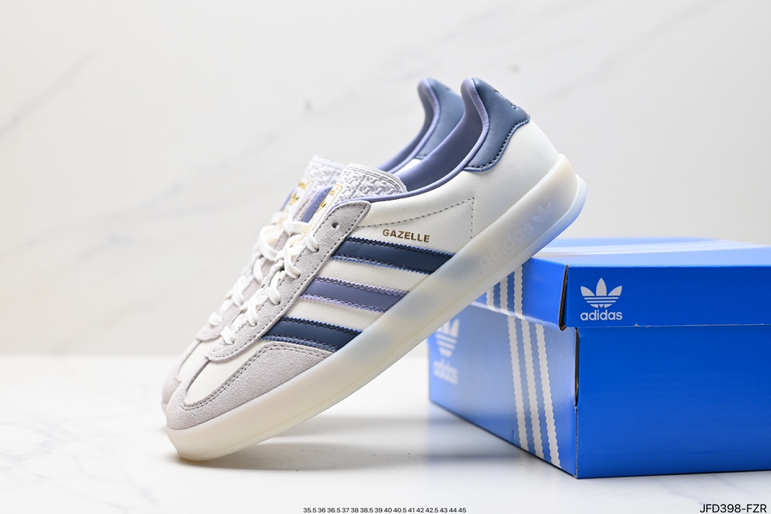 adidas Originals Gazelle INdoor clover casual non-slip wear-resistant low-top sneakers IG1643
