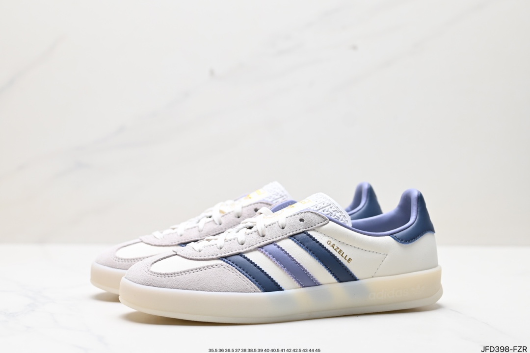adidas Originals Gazelle INdoor clover casual non-slip wear-resistant low-top sneakers IG1643