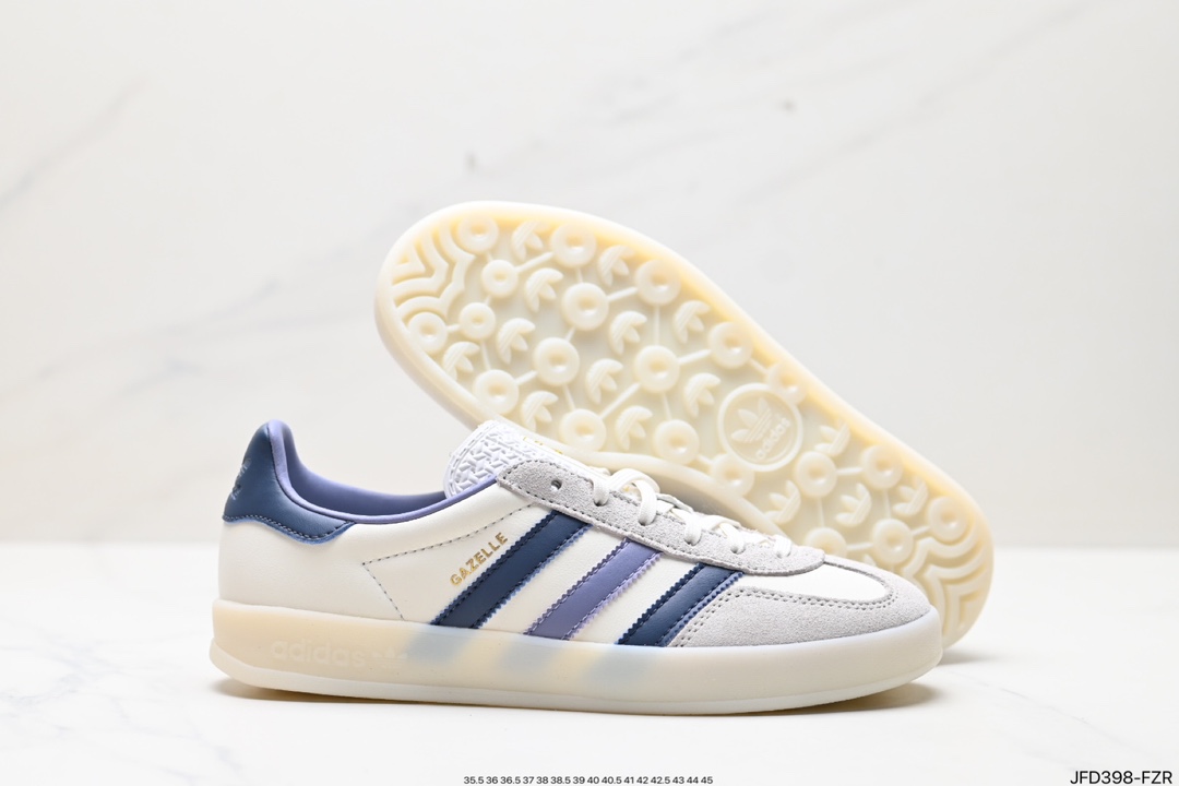 adidas Originals Gazelle INdoor clover casual non-slip wear-resistant low-top sneakers IG1643