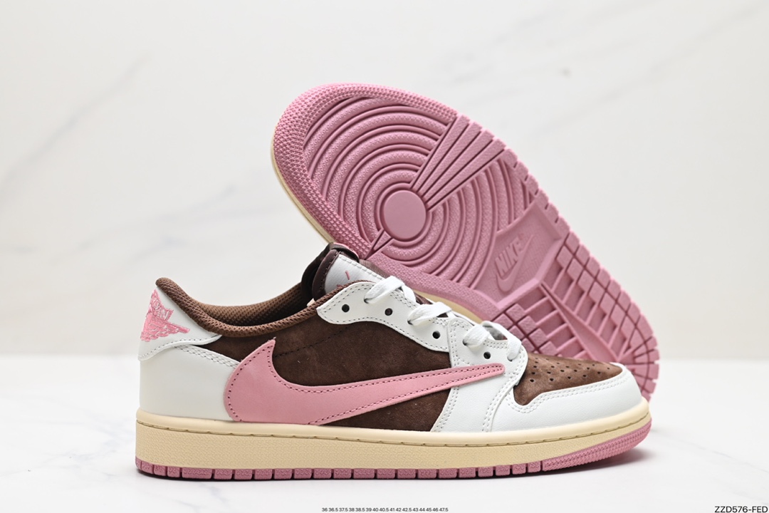 AJ1 Travis Scott x Air Jordan 1 ”Reverse Mocha” AJ1 Joe 1 TS Lightning DM7866-106