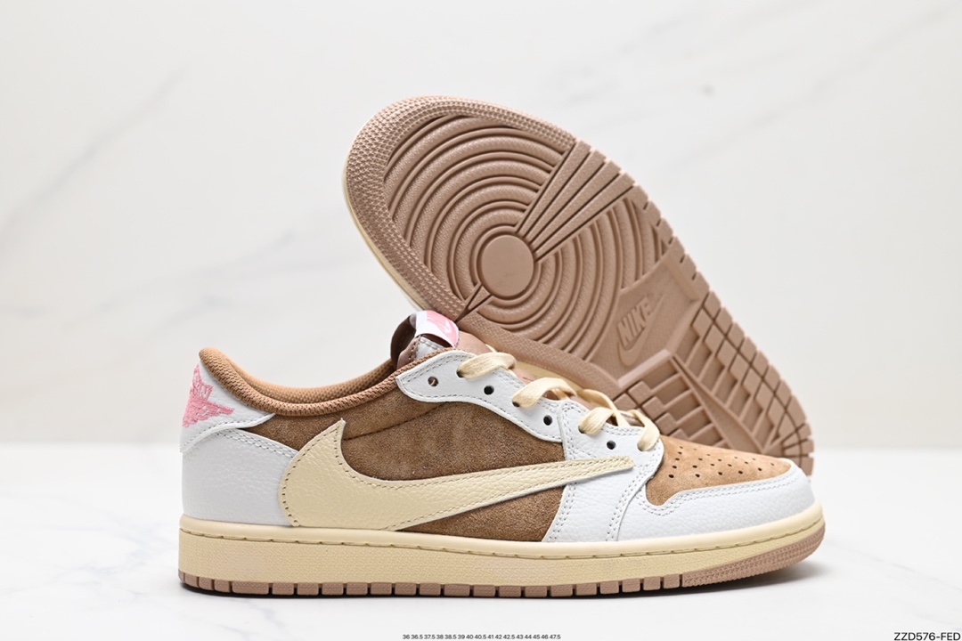 AJ1 Travis Scott x Air Jordan 1 ”Reverse Mocha” AJ1 Joe 1 TS Lightning DM7866-106