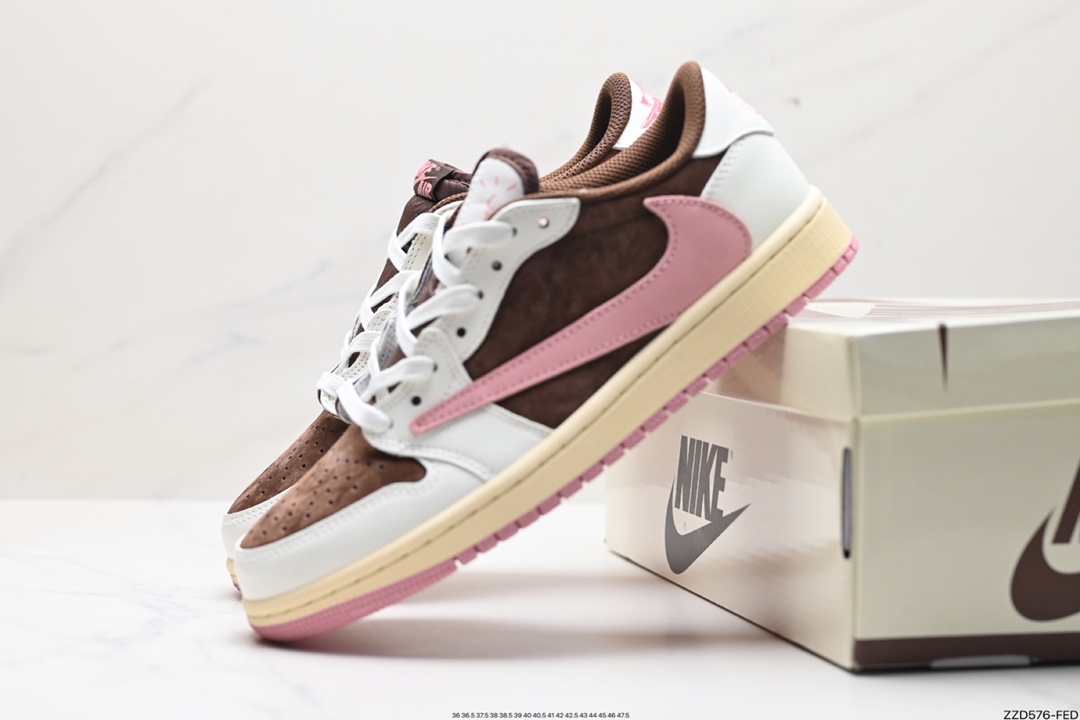AJ1 Travis Scott x Air Jordan 1 ”Reverse Mocha” AJ1 Joe 1 TS Lightning DM7866-106