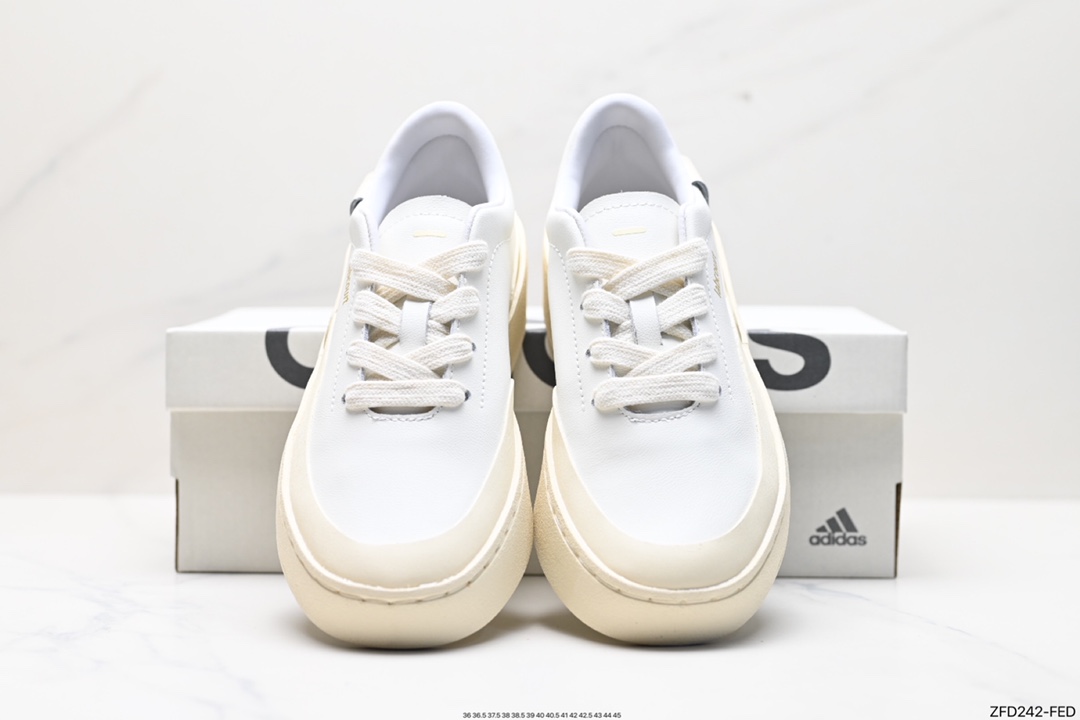 adidas LABCOURT versatile casual comfortable wear-resistant breathable low-top sneakers lF1709