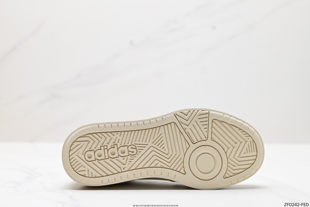 adidas LABCOURT versatile casual comfortable wear-resistant breathable low-top sneakers lF1709