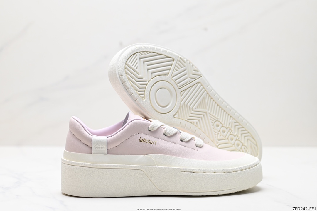 adidas LABCOURT versatile casual comfortable wear-resistant breathable low-top sneakers IF1711