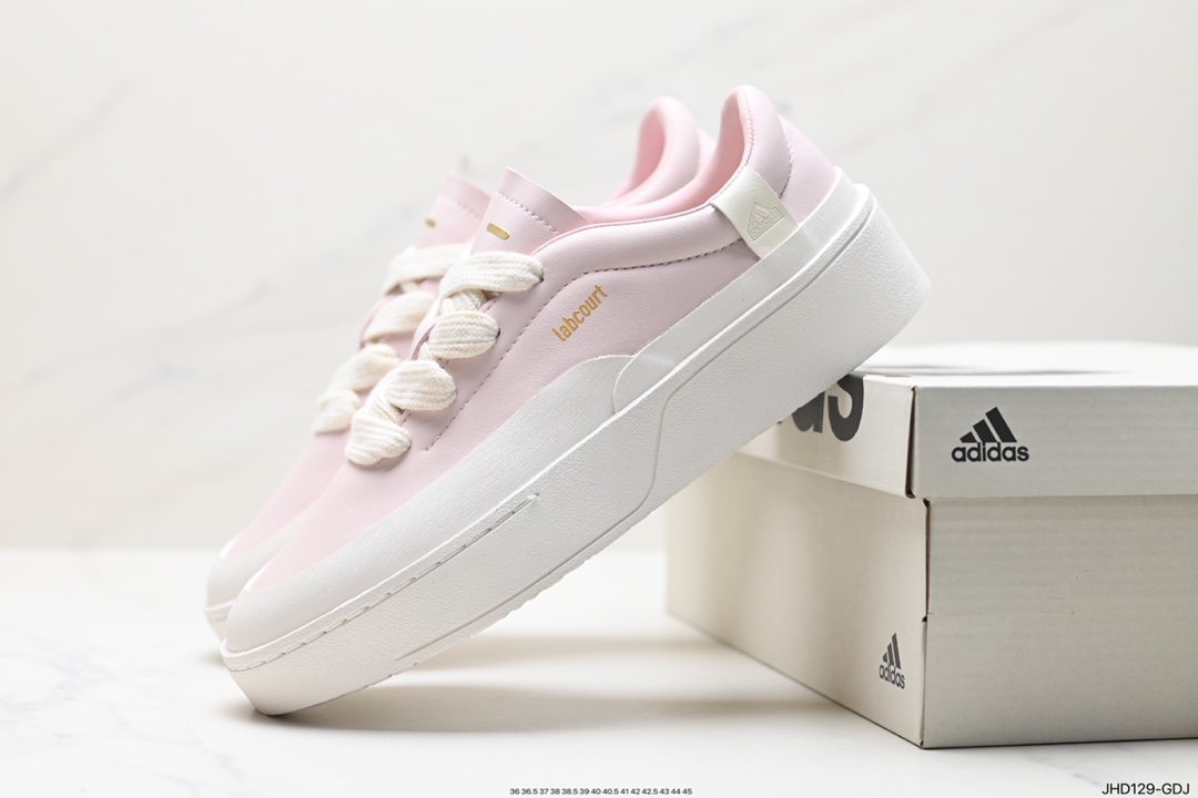adidas LABCOURT versatile casual comfortable wear-resistant breathable low-top sneakers ID6228