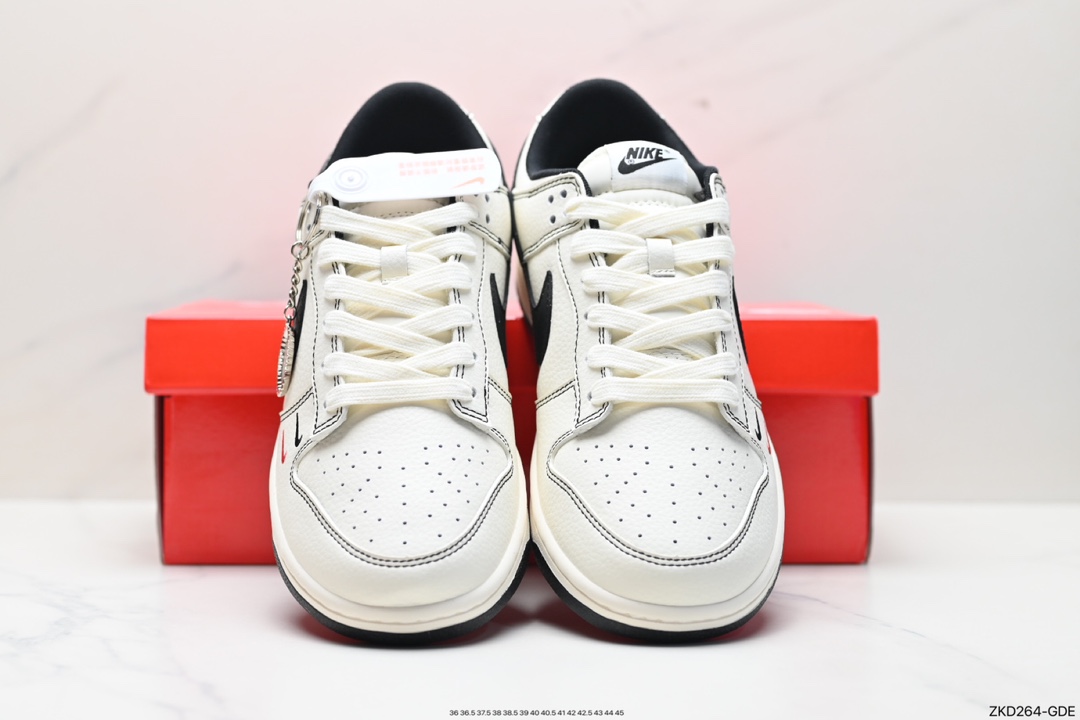 Supreme x Nike By You SB Dunk Low Retro SP Dunk Series Low-top Sneakers ”Sup Beige and Navy Blue Stitching” XX2025-316