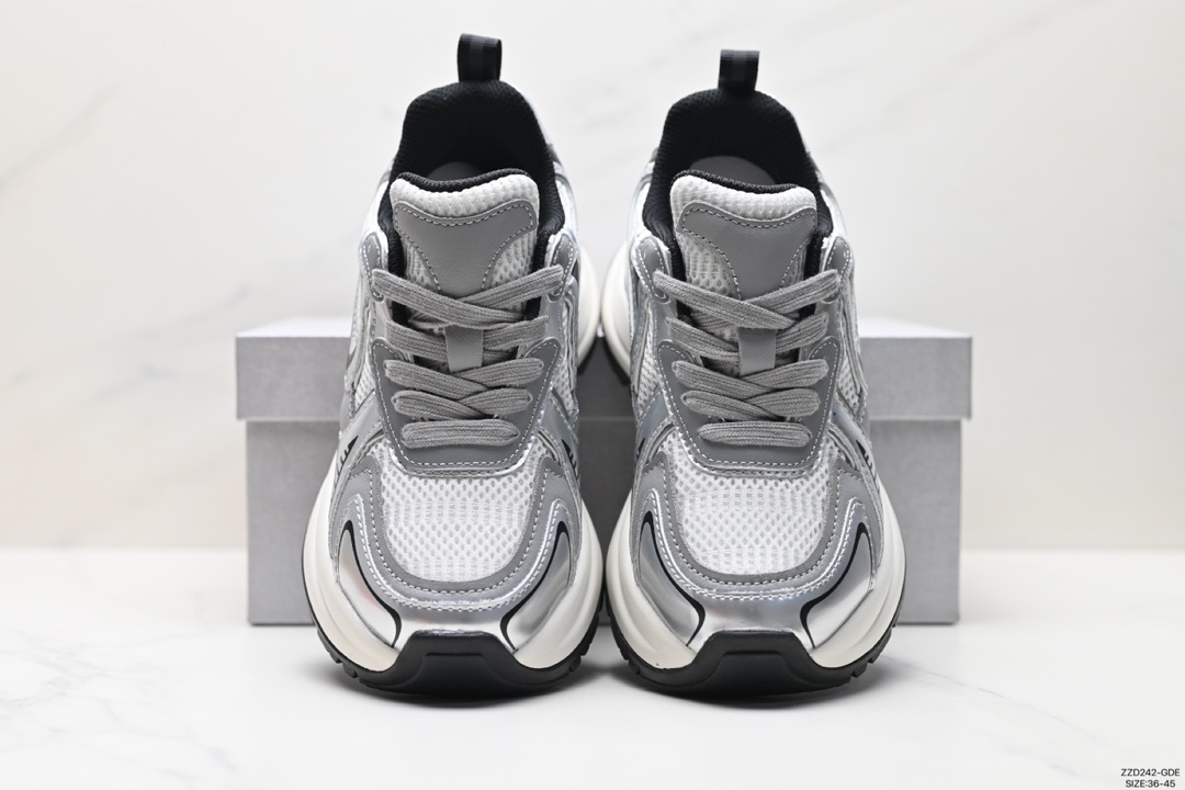 European station 2024 Zhao Lusi same style dad shoes women's thick bottom heightening sports casual shoes women's running shoes trendy European goods