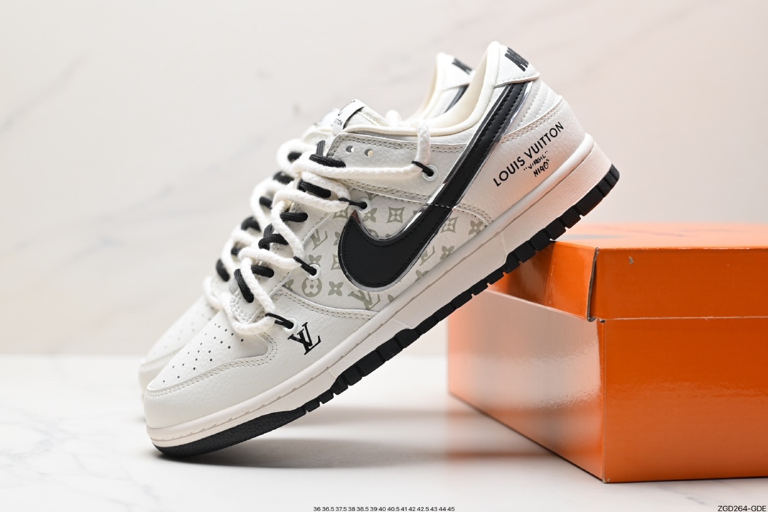 Nike SB Dunk Low x Louis Vuitton Pure Original Factory Product SJ2068-243