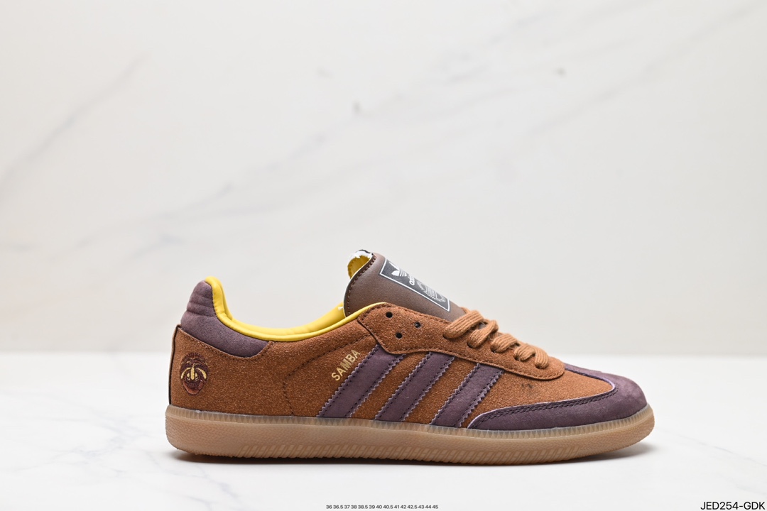 150 阿迪达斯 adidas SAMBA KITH CLARKS 三叶草复古休闲防滑耐磨低帮板鞋 IG8905