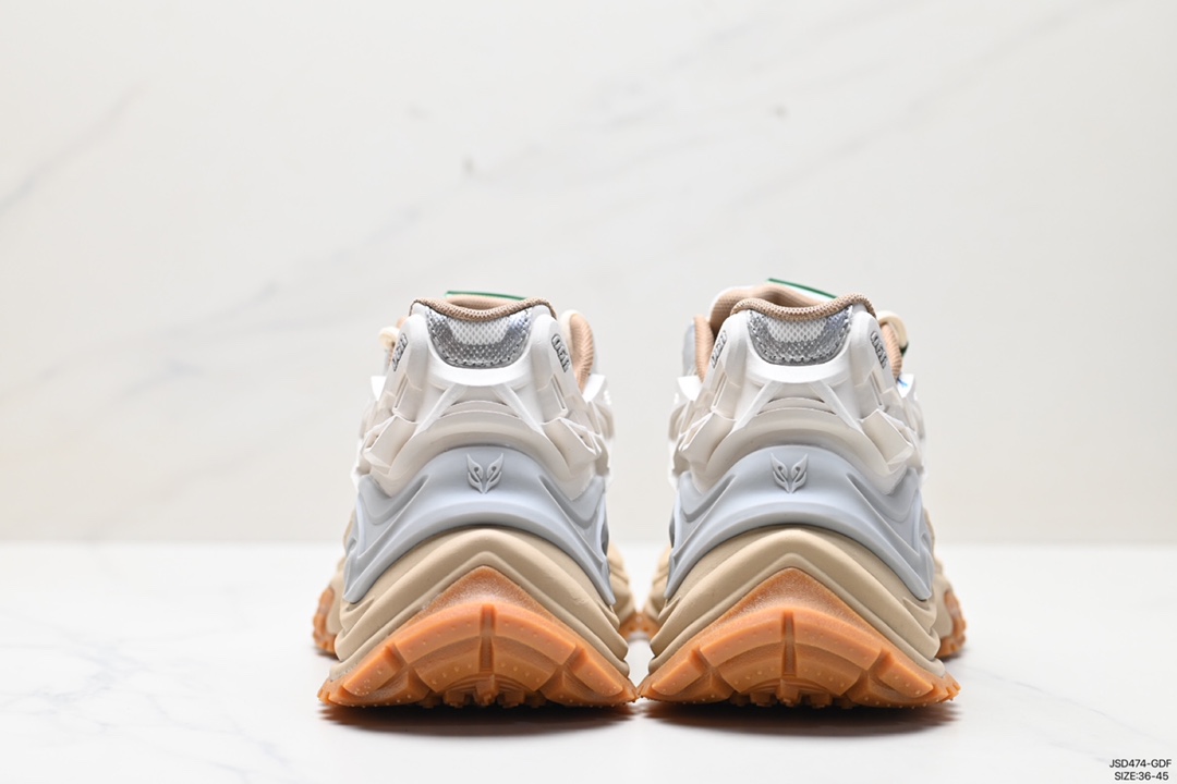 Zhao Lusi's same style OGR Rattlesnake series jogging dad shoes breathable summer silver sports shoes