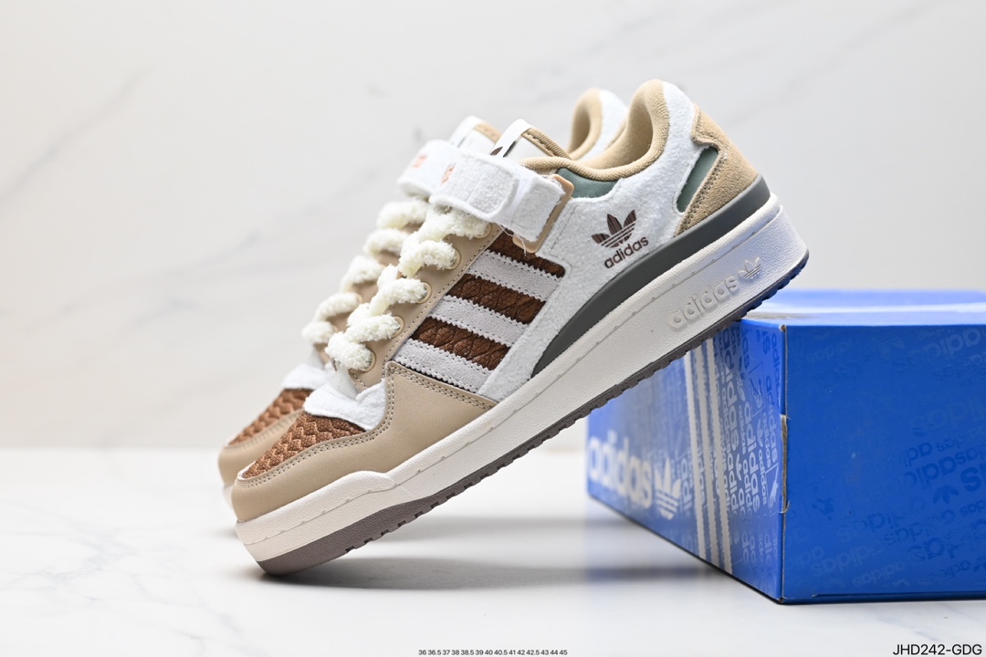 190 阿迪达斯 Adidas Forum Low CL低帮百搭潮流休闲运动板鞋 IF3884