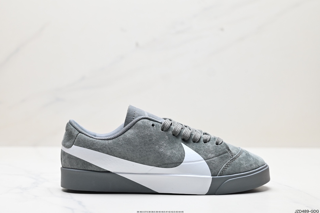 140 耐克Nike Blazer City Low LX 耐克春季爆款 翻毛皮鞋面 黑白复古大钩子休闲百搭板鞋 AV2253-300