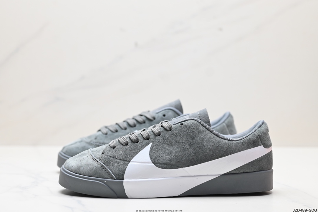 140 耐克Nike Blazer City Low LX 耐克春季爆款 翻毛皮鞋面 黑白复古大钩子休闲百搭板鞋 AV2253-300