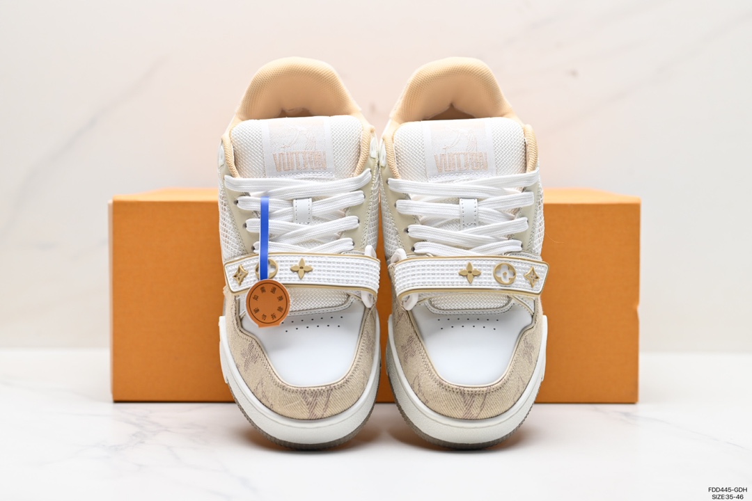 600 Louis Vuitton Trainer Sneaker Low 空胶版本