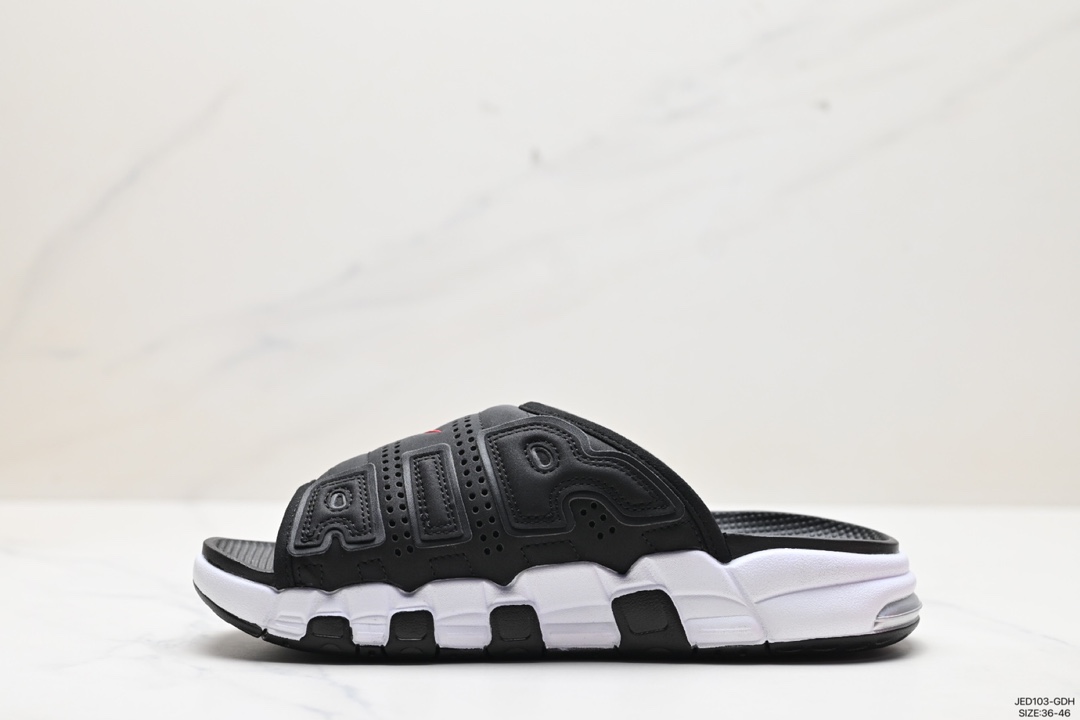 150 耐克NIKE AIR MORE Uptempo Slide皮蓬拖鞋 FB7815-100