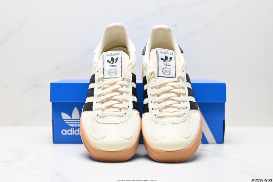 170 adidas Gazzelle Indoor 三叶草休闲防滑耐磨低帮板鞋  IG3677