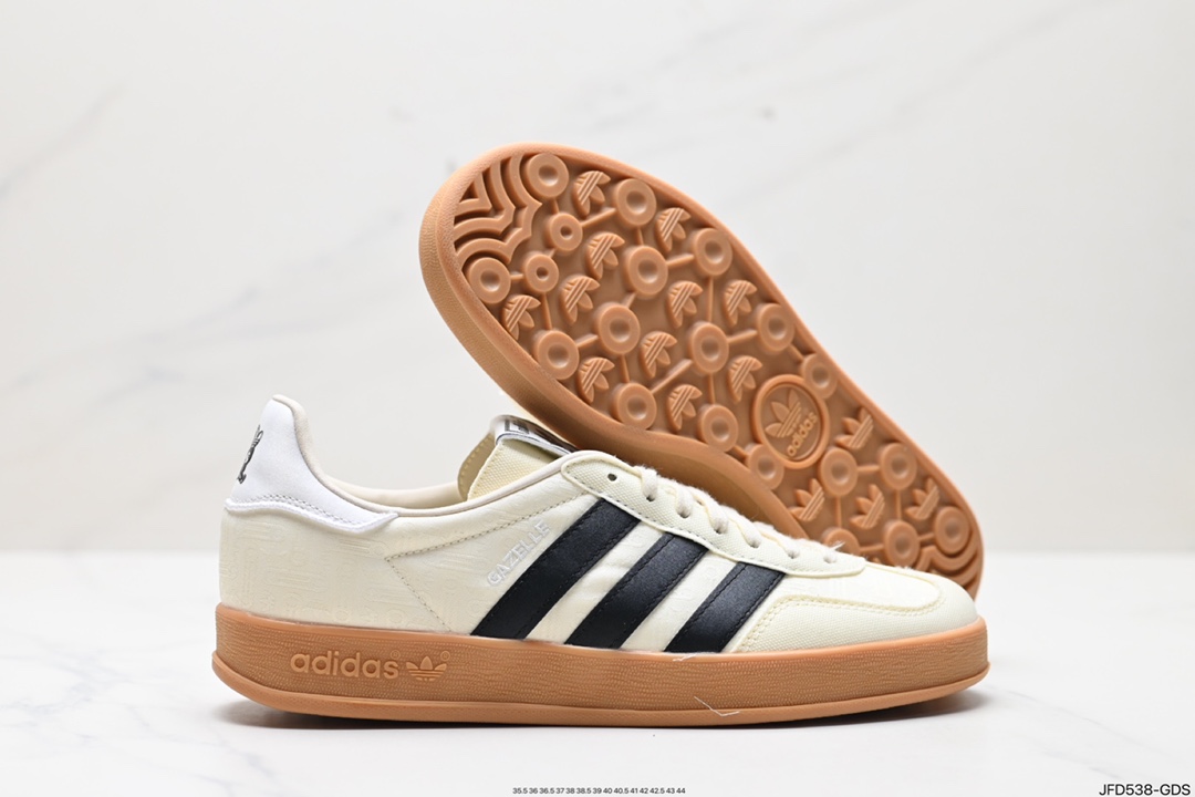 170 adidas Gazzelle Indoor 三叶草休闲防滑耐磨低帮板鞋  IG3677