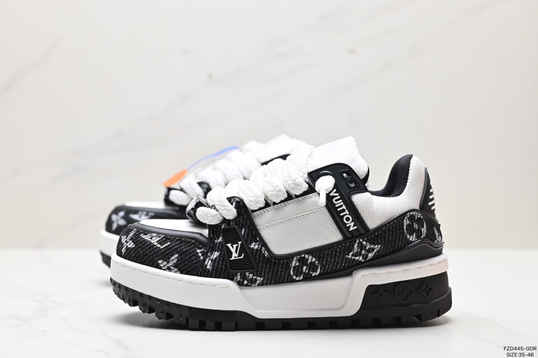 620 Louis Vuitton Trainer Sneaker Low 空胶版本