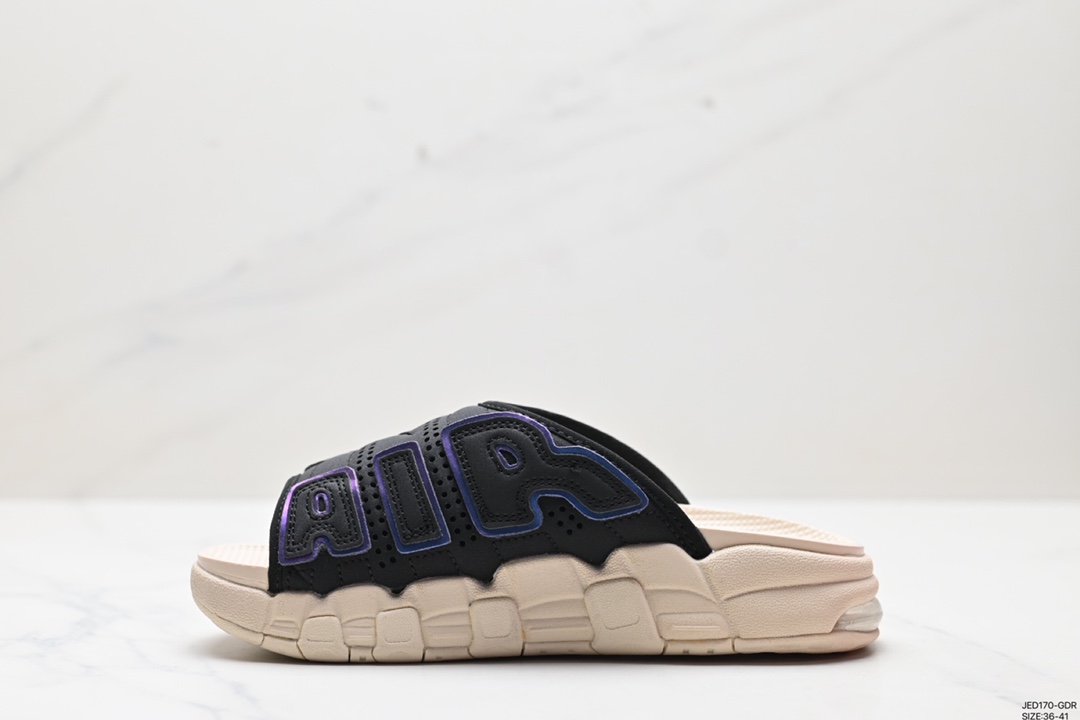 150 NIKE AIR MORE Uptempo Slide皮蓬拖鞋 FB7799-001