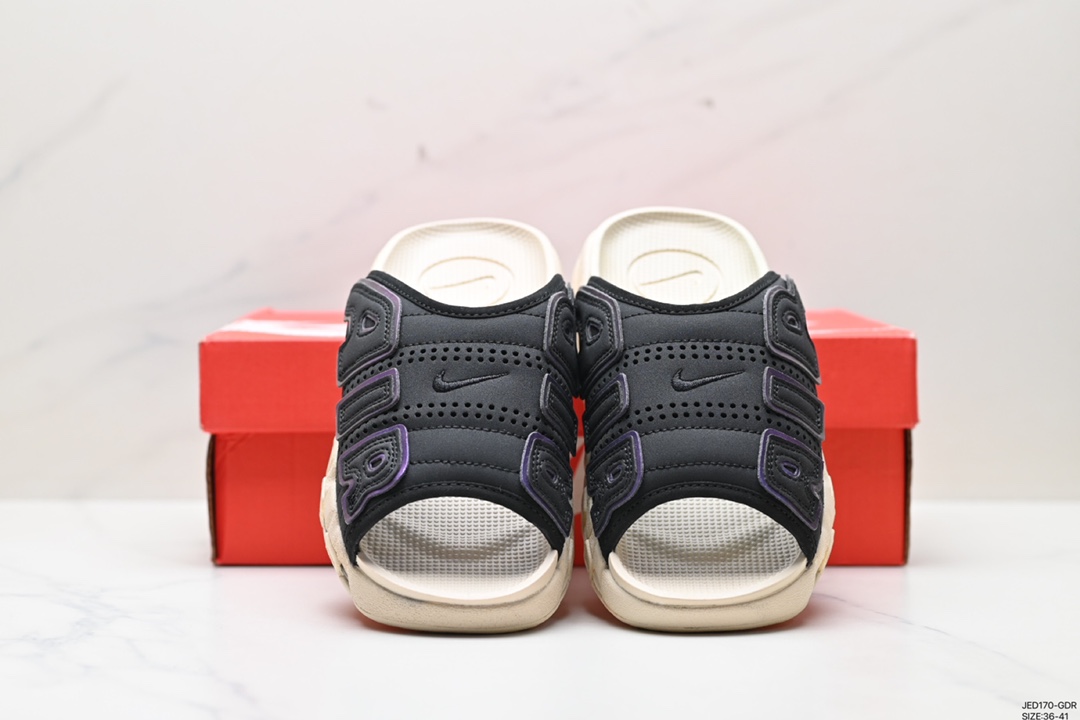 150 NIKE AIR MORE Uptempo Slide皮蓬拖鞋 FB7799-001