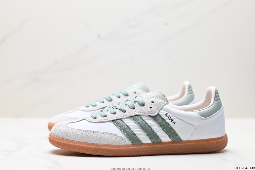 190 阿迪达斯三叶草Adidas Originals Samba Vegan OG”SPD”桑巴舞板鞋 ID0492