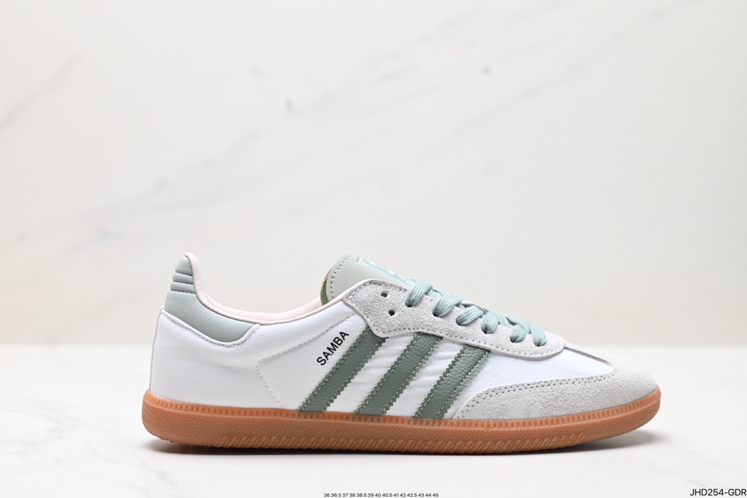 190 阿迪达斯三叶草Adidas Originals Samba Vegan OG”SPD”桑巴舞板鞋 ID0492