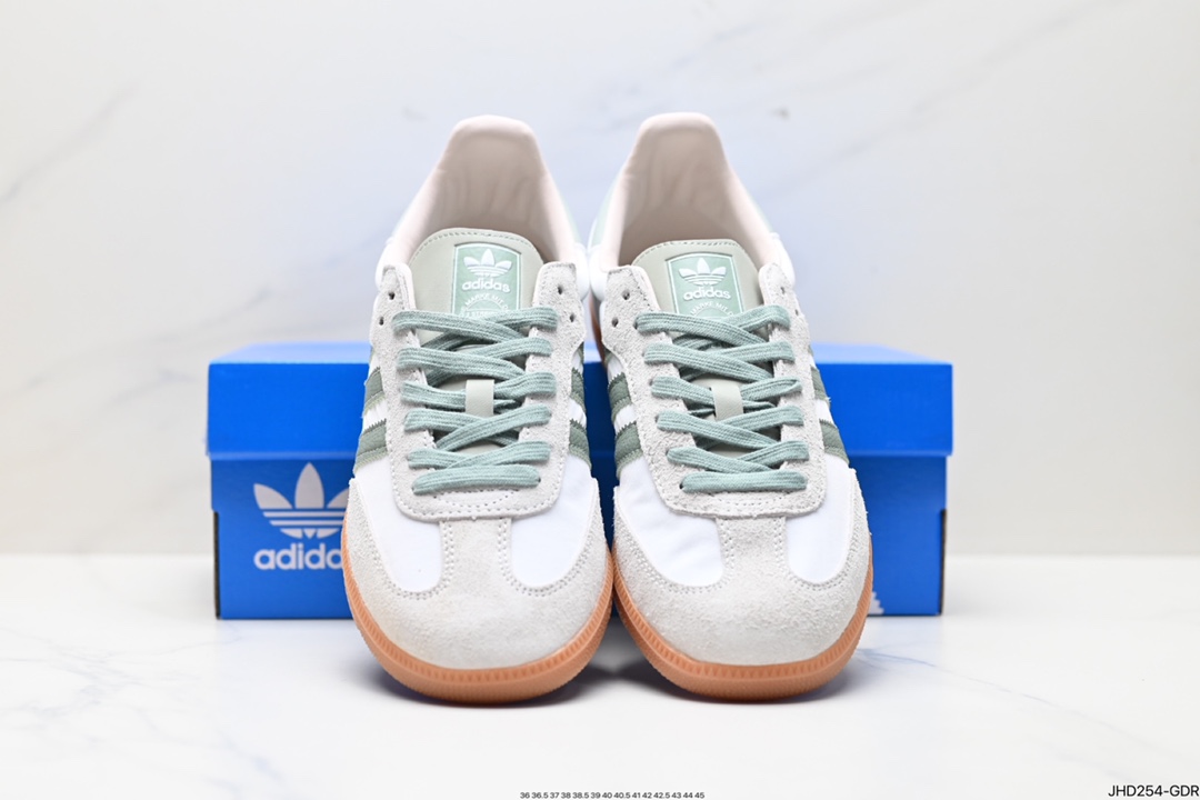 190 阿迪达斯三叶草Adidas Originals Samba Vegan OG”SPD”桑巴舞板鞋 ID0492