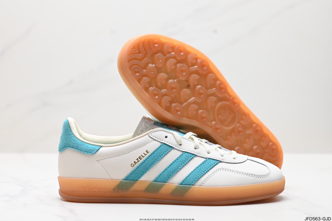 170 adidas Originals Gazelle INdoor 三叶草休闲防滑耐磨低帮板鞋  JI2583