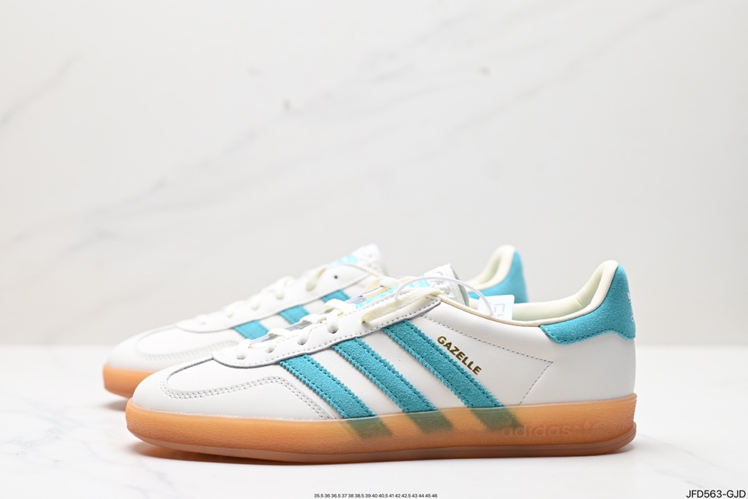 170 adidas Originals Gazelle INdoor 三叶草休闲防滑耐磨低帮板鞋  JI2583