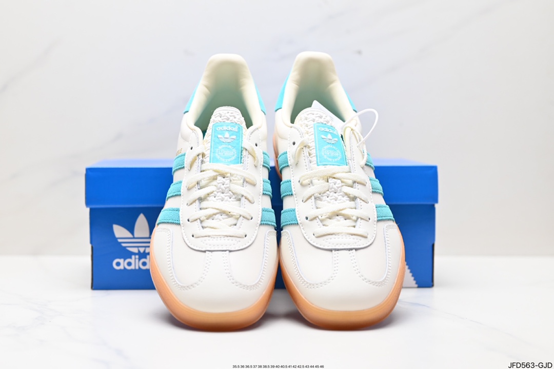 170 adidas Originals Gazelle INdoor 三叶草休闲防滑耐磨低帮板鞋  JI2583