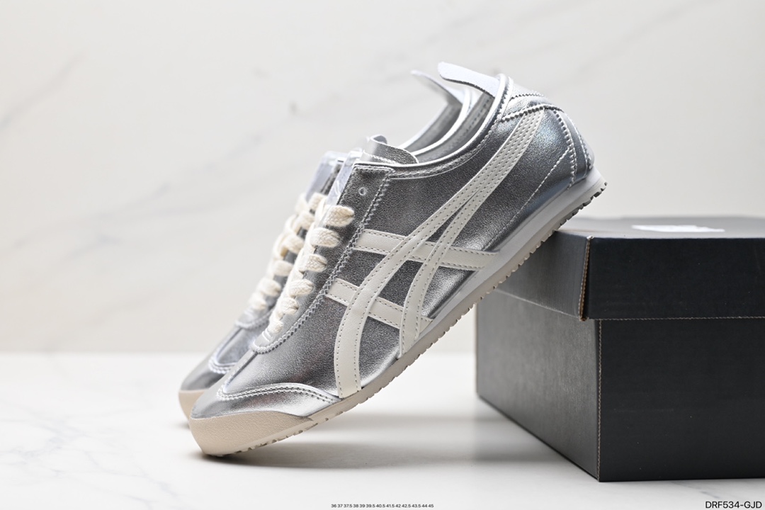 115 Asics 亚瑟士 Onitsuka Tiger 鬼冢虎 皮面原装四联吊牌休闲鞋 THL7C2-9399