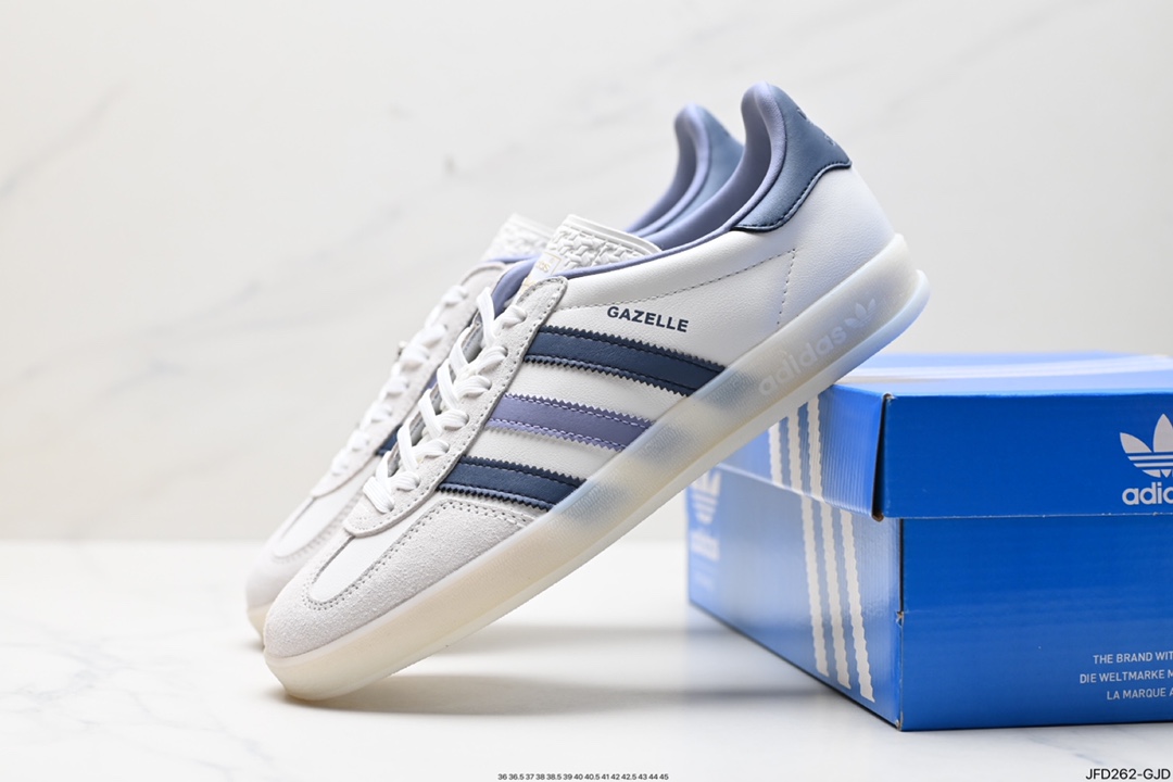 170 阿迪达斯Adidas Originals Gazelle Indoor 三叶草复古防滑耐磨低帮板鞋 LE2959