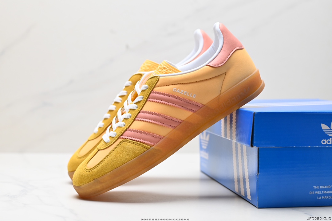 170 阿迪达斯Adidas Originals Gazelle Indoor 三叶草复古防滑耐磨低帮板鞋 LE2959