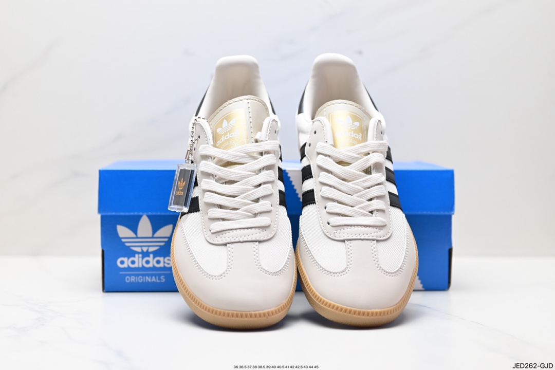 150 阿迪达斯三叶草Adidas Originals Samba Vegan OG”SPD”桑巴舞板鞋 CQ2151