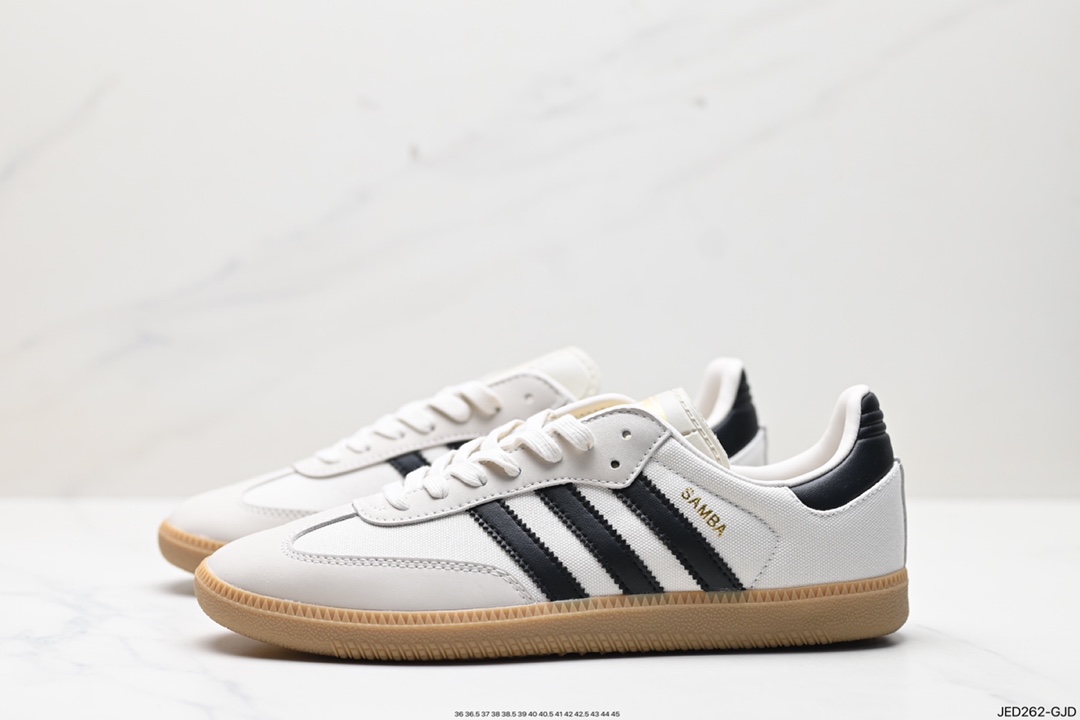 150 阿迪达斯三叶草Adidas Originals Samba Vegan OG”SPD”桑巴舞板鞋 CQ2151