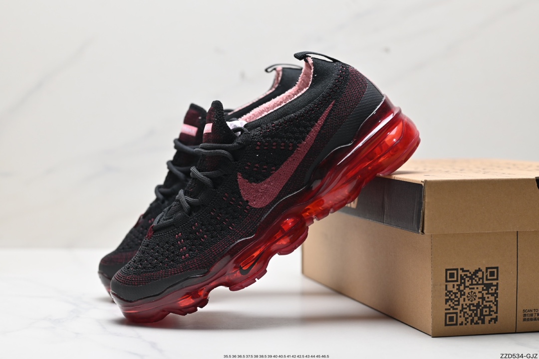 250 耐克Nk Vapormax 2023 Flyknit 耐克2023飞织透气休闲全掌大气垫跑鞋 DV1678-008