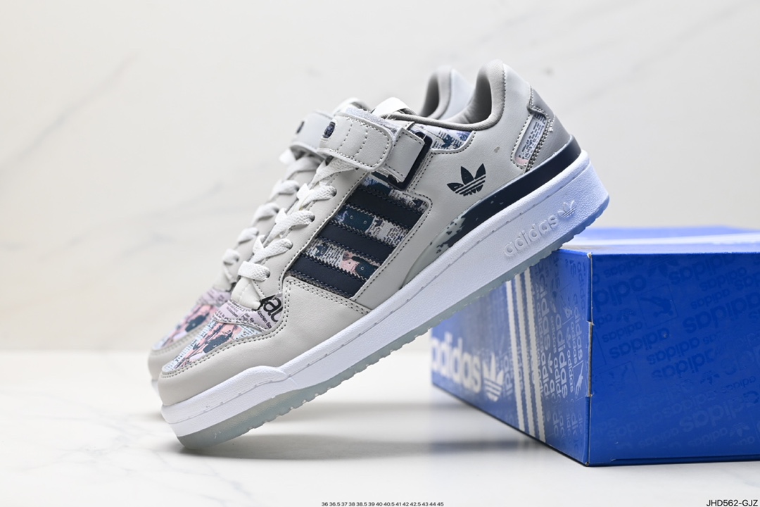 190 Adidas Forum LOW CL三叶草低邦 经典魔术贴复古板鞋 IG3901