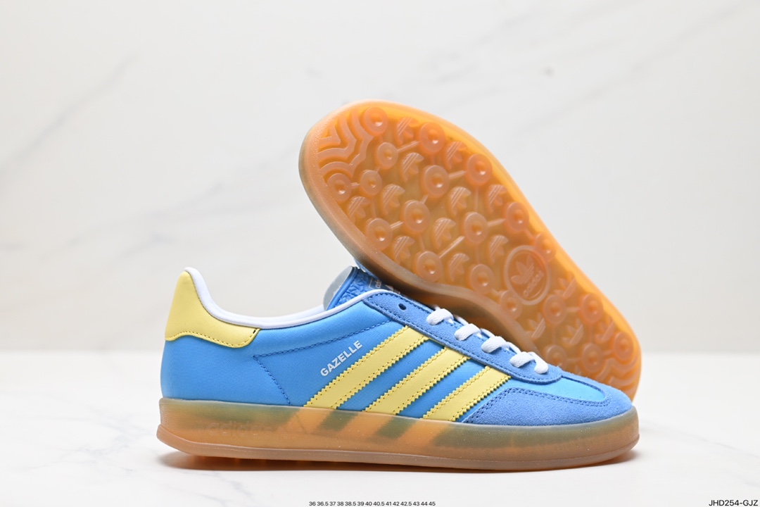 190 阿迪达斯Adidas Originals Gazelle Indoor 三叶草复古防滑耐磨低帮板鞋 HO6259