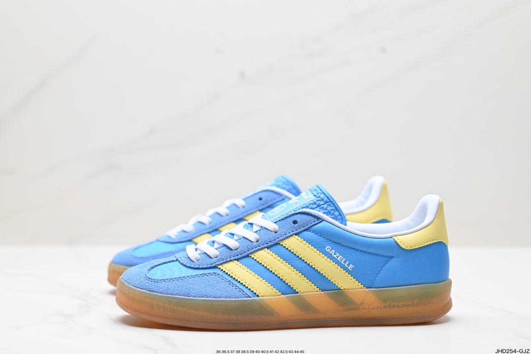 190 阿迪达斯Adidas Originals Gazelle Indoor 三叶草复古防滑耐磨低帮板鞋 HO6259