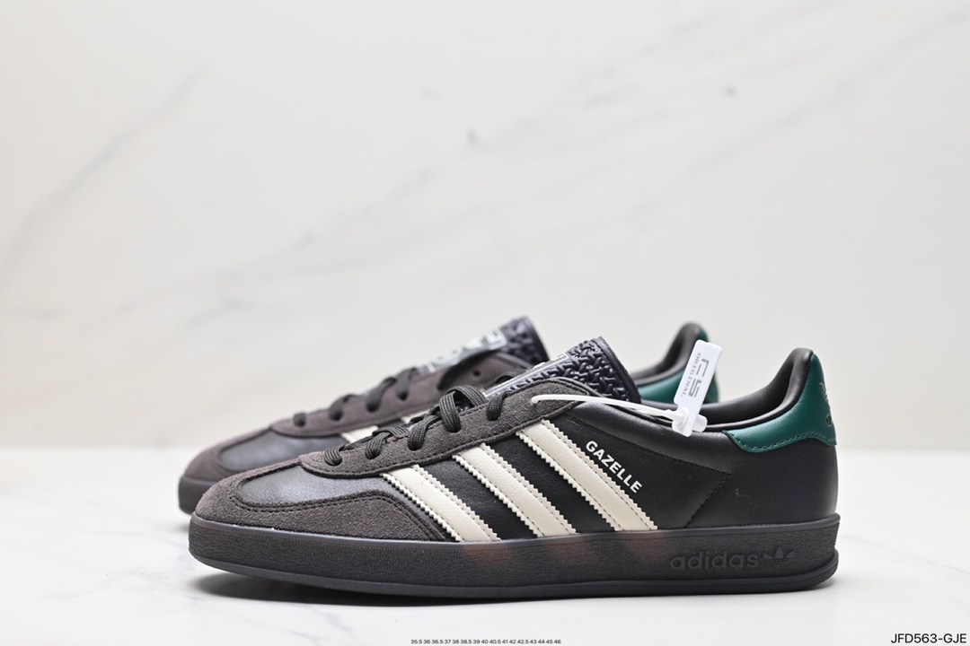 170 adidas Originals Gazelle INdoor 三叶草休闲防滑耐磨低帮板鞋 IH0374