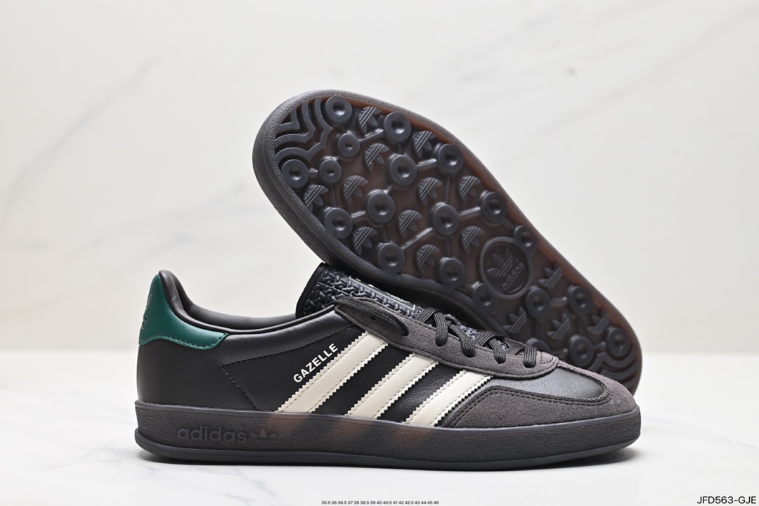 170 adidas Originals Gazelle INdoor 三叶草休闲防滑耐磨低帮板鞋 IH0374