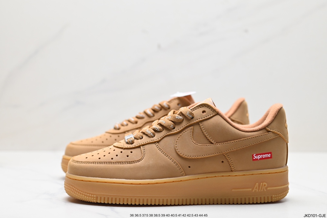 160 Supreme x Nike Air Force 1 Low Flax小麦 DN1555-200