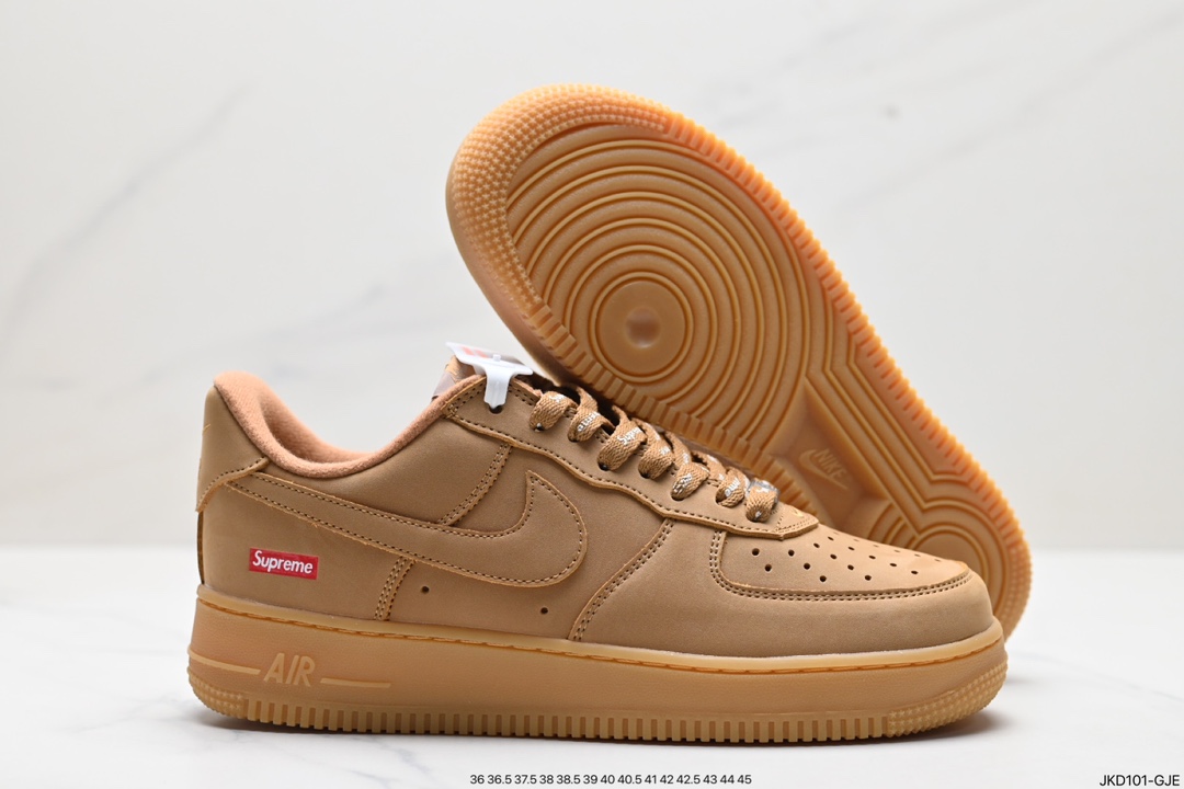 160 Supreme x Nike Air Force 1 Low Flax小麦 DN1555-200